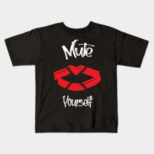 Plese mute yourself Kids T-Shirt